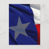 Flag Texas Pop Art Postkarte (Vorderseite)