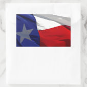 Flag Texas Pop Art Rechteckiger Aufkleber (Tasche)