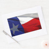 Flag Texas Pop Art Rechteckiger Aufkleber (Umschlag)