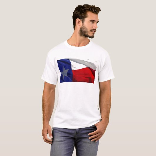 Flag Texas Pop Art T-Shirt (Vorne ganz)