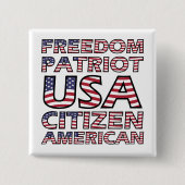 Flag-Text von Freedom Patriot Button (Vorderseite)