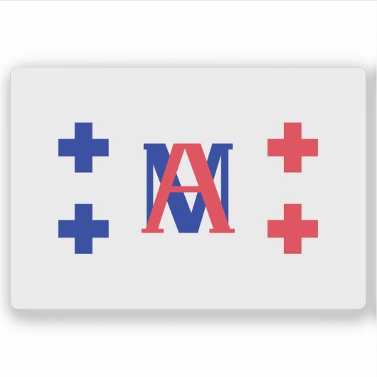 Flag The Tui Tonga Empire, Tonga (1845-1858) Aufkleber (Vorderseite)