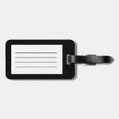 Flag Thin Red Line American Flag Personalisiert Gepäckanhänger (Rückseite horizontal)