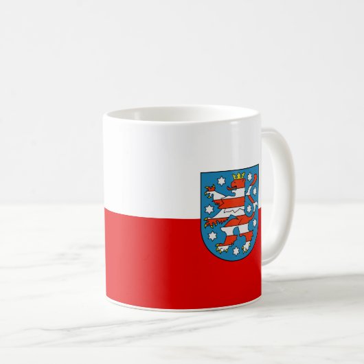 Flag Thüringer Kaffeemaschine Tasse (VorderseiteRechts)