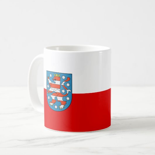 Flag Thüringer Kaffeemaschine Tasse (Vorderseite Links)