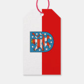 Flag Thuringia-Gift-Tags Geschenkanhänger (Rückseite)