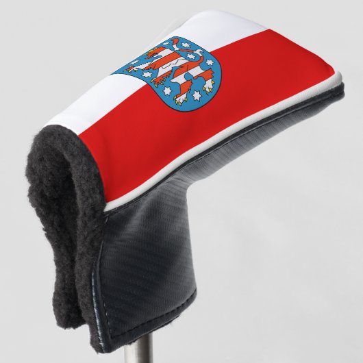 Flag Thüringia Golf Head Cover Headcover (3/4 Vorderseite)
