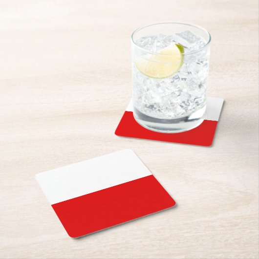 Flag Thuringia Square Paper Untersetzer (Vor Ort)