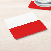 Flag Thuringia Square Paper Untersetzer (angewinkelt)