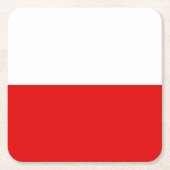Flag Thuringia Square Paper Untersetzer (Vorderseite)