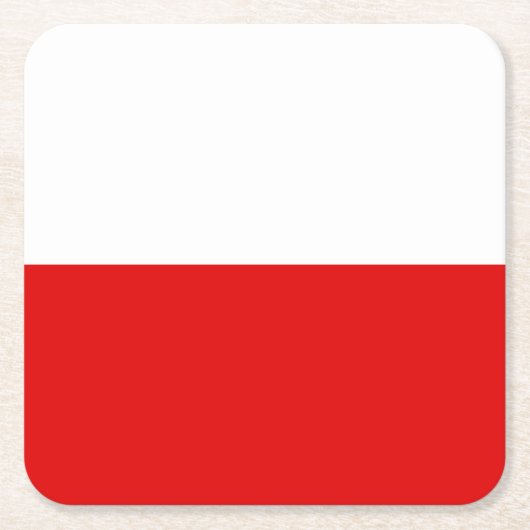 Flag Thuringia Square Paper Untersetzer (Vorderseite)