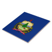 Flag Tile des Vermont-Staates Fliese (Seite)