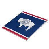 Flag-Tile des Wyoming-Staates Fliese (Seite)