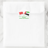 Flag-Tiles der VAE und Sharjah Runder Aufkleber (Tasche)