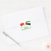 Flag-Tiles der VAE und Sharjah Runder Aufkleber (Umschlag)