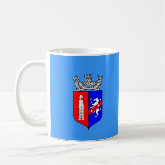 Flag Tirana, Albanien Tasse des Kaffees (Links)