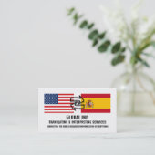 Flag to Flag Design, Translator & Interpreter Visitenkarte (Stehend Vorderseite)