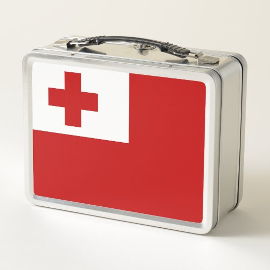 Flag Tonga Metal Lunch Box (Rückseite)