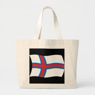 Flag Tote Bag der Färöer Jumbo Stoffbeutel