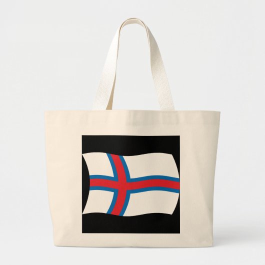 Flag Tote Bag der Färöer Jumbo Stoffbeutel (Vorne)
