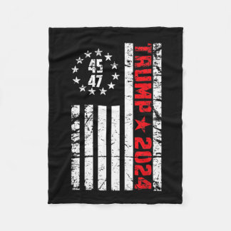 Flag Trump 2024 - 45 47 Trump Betsy Ross Flag Fleecedecke