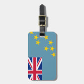 Flag Tuvalu Easy ID Personal Gepäckanhänger (Vorderseite vertikal)