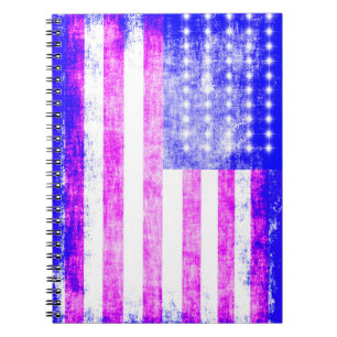 Flag U.S. Notizblock