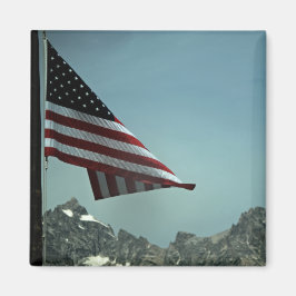 Flag über Teton Magnet