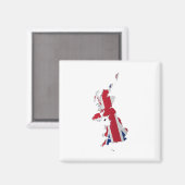 Flag "UK & Crown Dependencies"_Karte_2 Magnet (Vorderseite/Rückseite)