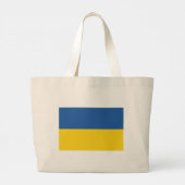 Flag Ukraine Button Tote Beutel Jumbo Stoffbeutel (Rückseite)