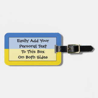 Flag Ukraine Easy ID Personal Gepäckanhänger