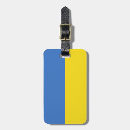 Flag Ukraine Easy ID Personal Gepäckanhänger (Vorderseite vertikal)