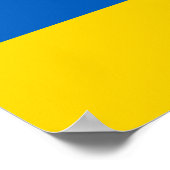 Flag Ukraine-Poster Poster (Ecke)