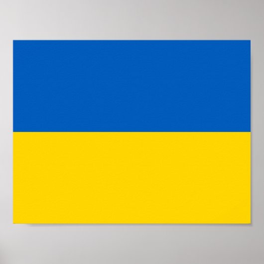 Flag Ukraine-Poster Poster (Vorne)