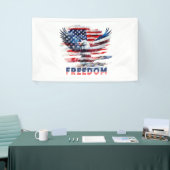 Flag und Adler der Vereinigten Staaten.Freiheit. Banner (Messeveranstaltung)