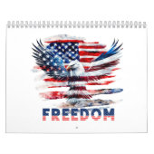 Flag und Adler der Vereinigten Staaten.Freiheit. Kalender (Titelbild)