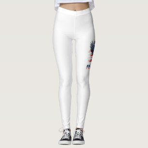 Flag und Adler der Vereinigten Staaten.Freiheit. Leggings