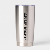 Flag und Blume Orange Blossom für benutzerdefinier Thermobecher (Rückseite)