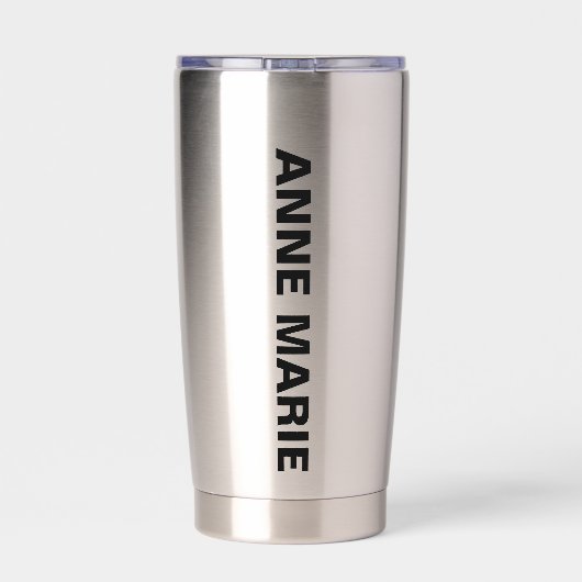 Flag und Blume Orange Blossom für benutzerdefinier Thermobecher (Rückseite)