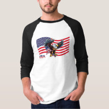 Flag und T-Shirt für Adler der Staaten