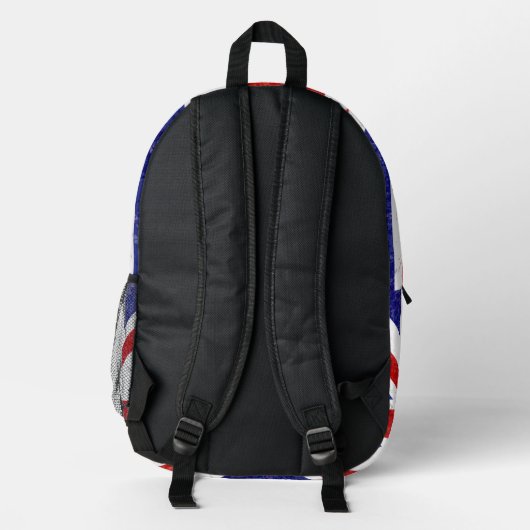 Flag Union Jack Retro Bedruckter Rucksack (Rückseite)
