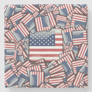 Flag_United_Staaten_by_JAMColors Steinuntersetzer