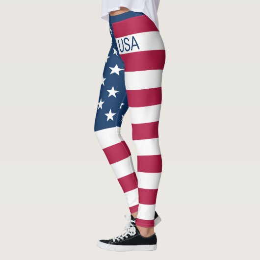Flag United Staaten Stars & Stripes Custom USA Leggings (Links)