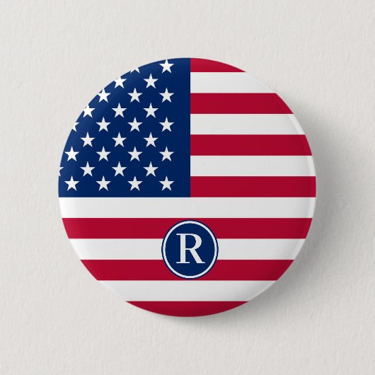 Flag usa Custom Button (Vorderseite)