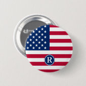 Flag usa Custom Button (Vorne & Hinten)