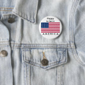 FLAG USA, ich freue mich, in AMERIKA zu sein Button (Beispiel)