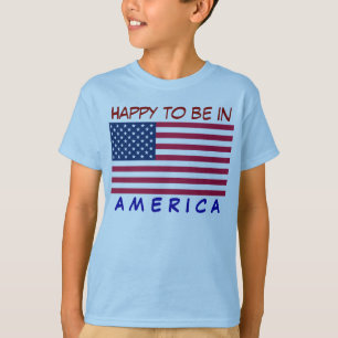 FLAG USA, ich freue mich, in AMERIKA zu sein T-Shirt