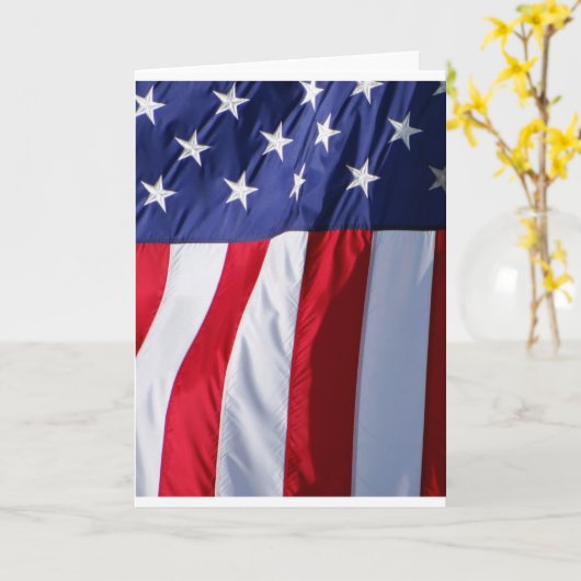 Flag USA Karte (Gelbe Blume)