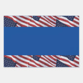 Flag USA Paper Sheets Geschenkpapier Set (Vorderseite 3)