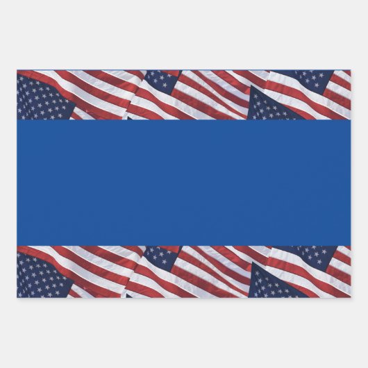 Flag USA Paper Sheets Geschenkpapier Set (Vorderseite 3)